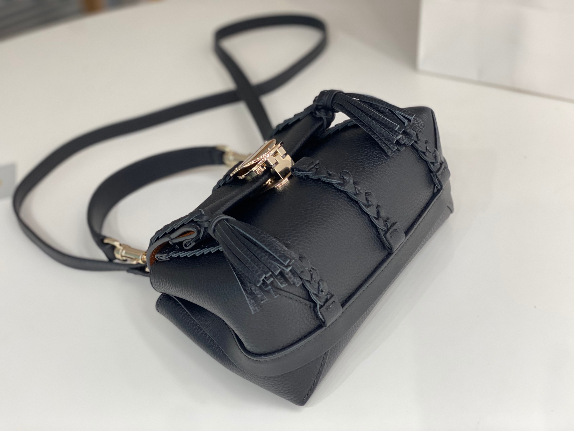 Bagsaaa Chloe Penelope Mini Black Bag - 22x14x9cm