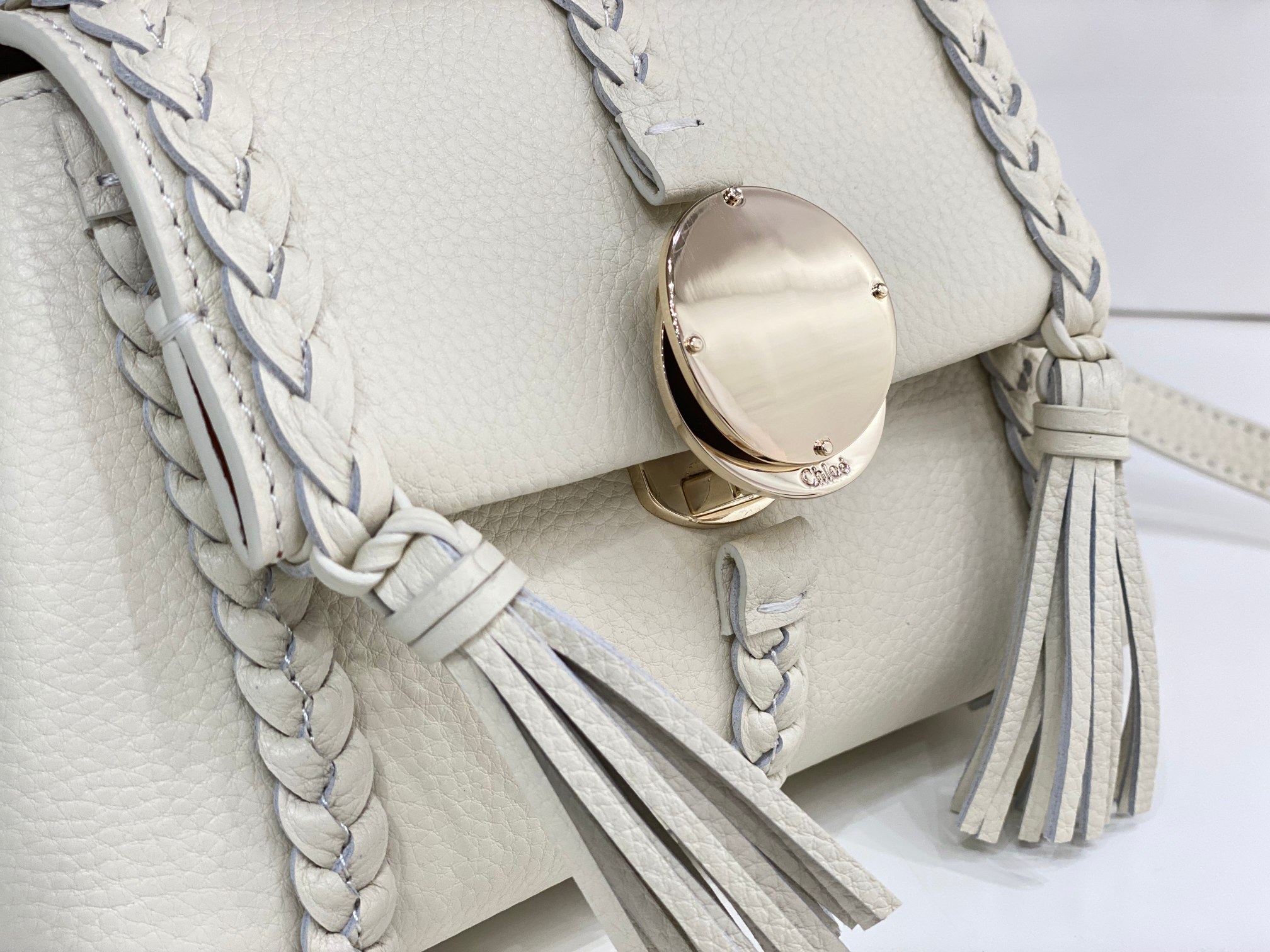 Bagsaaa Chloe Penelope Mini White Bag - 22x14x9cm