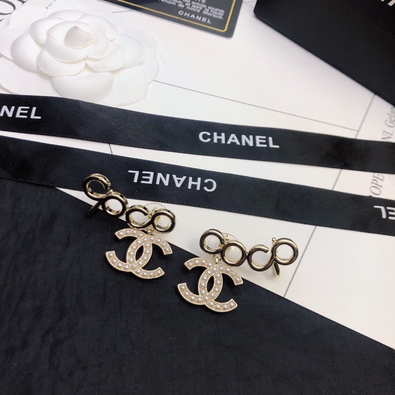 Bagsaaa Ch**el Coco Gold Earrings 