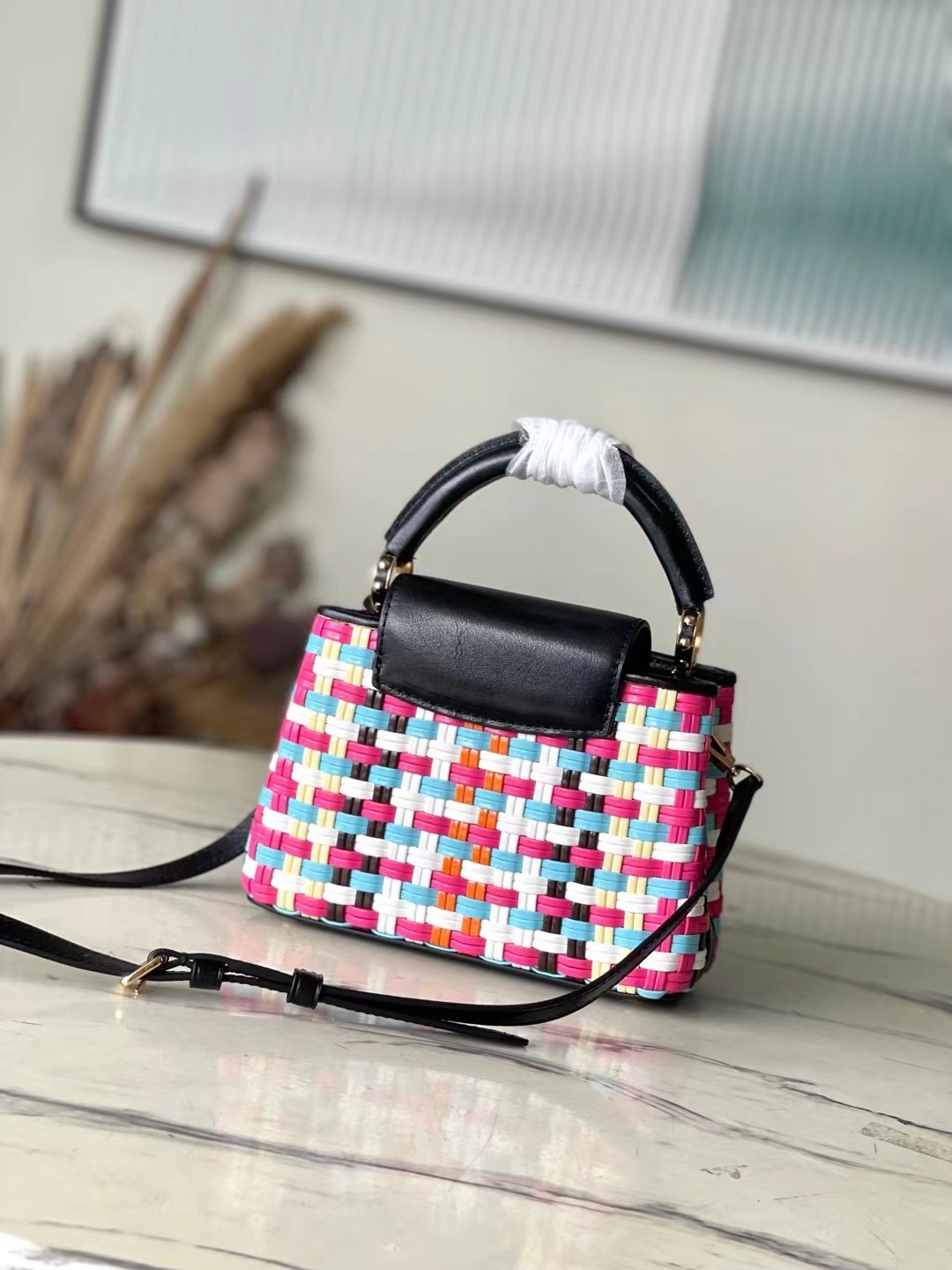 Bagsaaa L0vis Vvtt0n Capucines Multicolor Coated canvas - 21 * 14 * 8 cm
