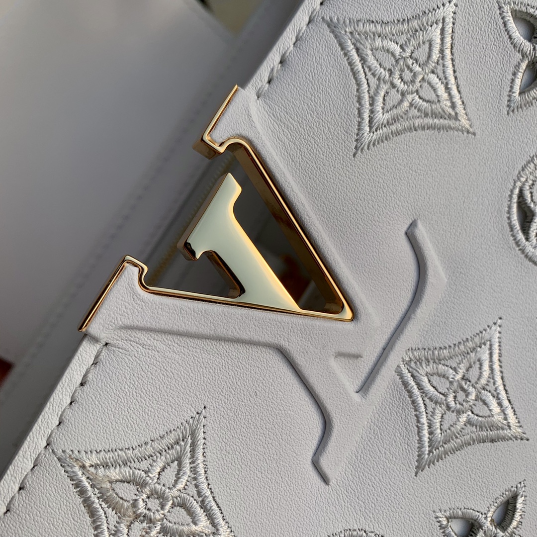 Bagsaaa L0vis Vvtt0n Capucines Mini White Monogram - 21x14x8cm