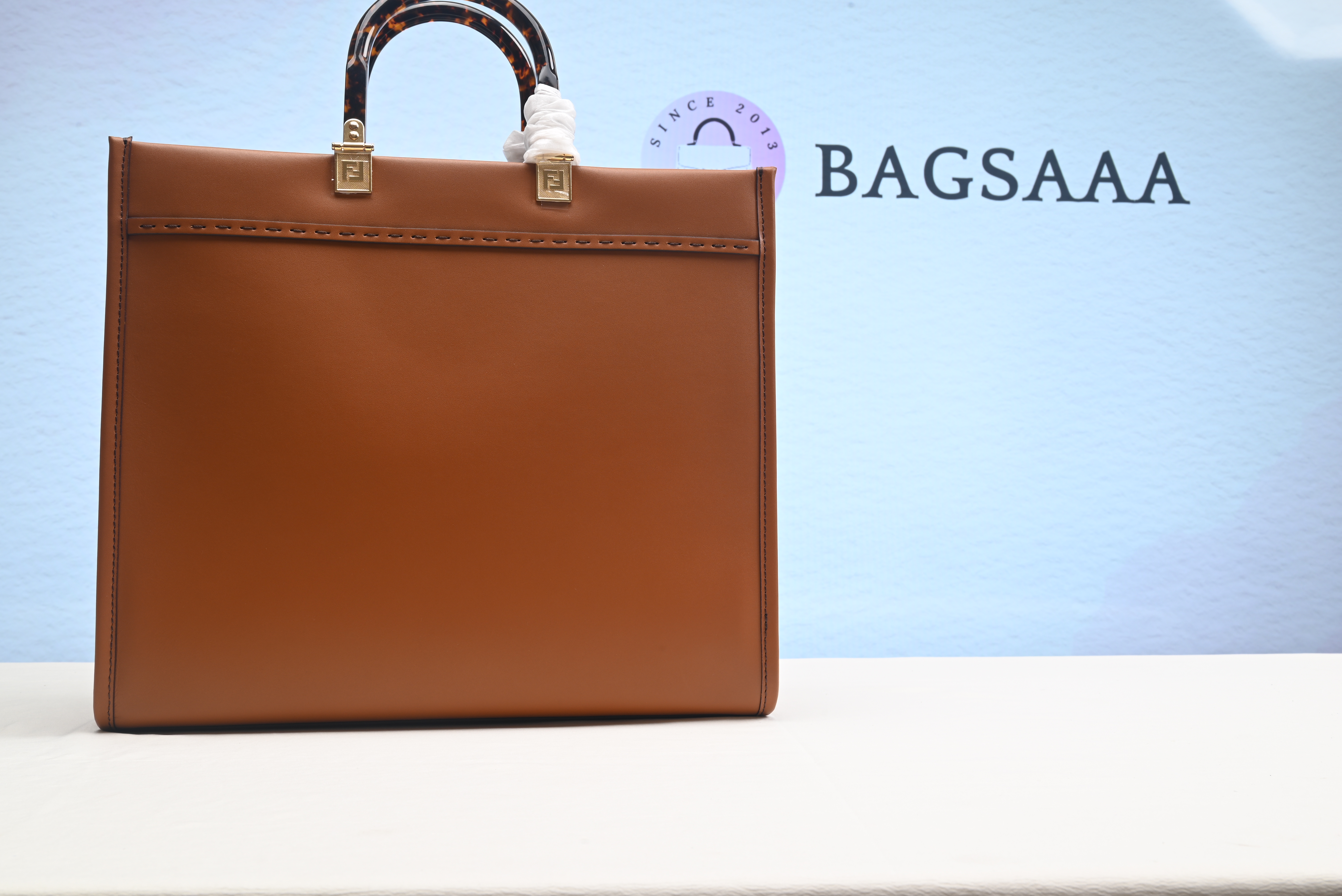 Bagsaaa F**di Sunshine Brown Tote 35cm