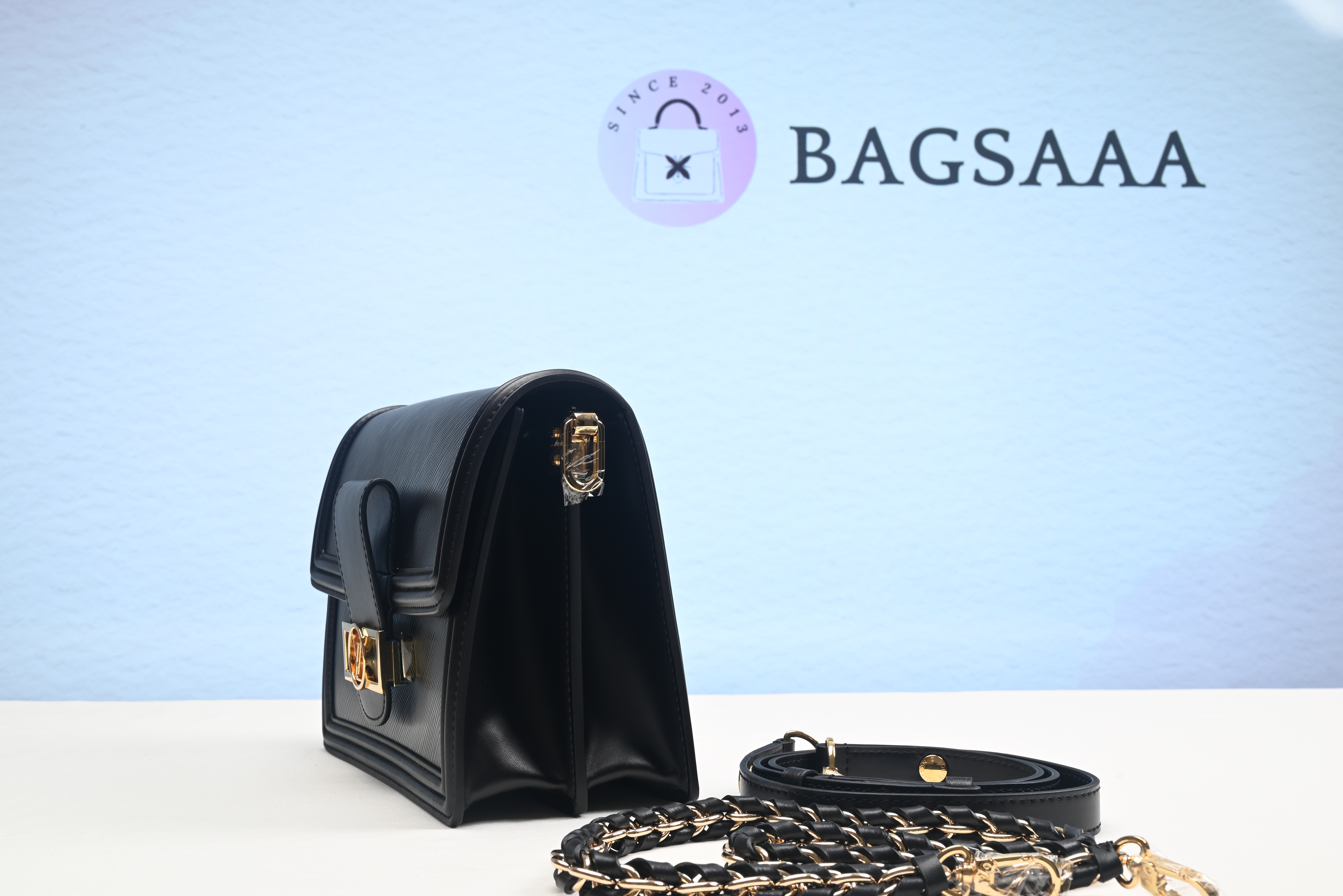 Bagsaaa L0vis Vvtt0n Mini Dauphine Epi Leather Black - 20x16x9cm
