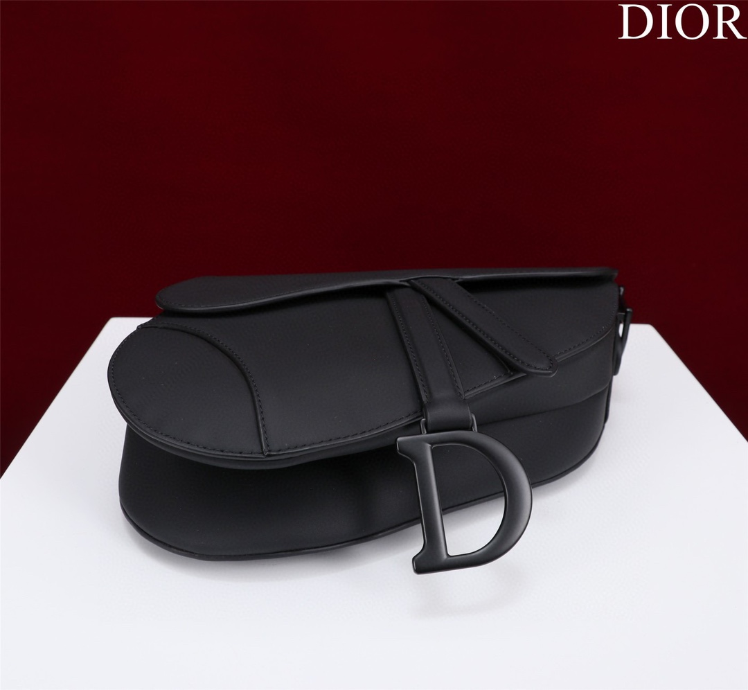 Bagsaaa D10r All Black Saddle Bag - 25.5 x 20 x 6.5 cm