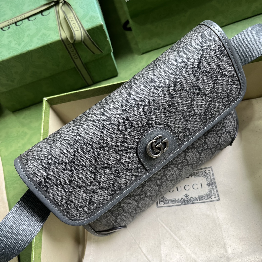 Bagsaaa Gvc*1 Ophidia GG grey belt bag - 24x17x4cm