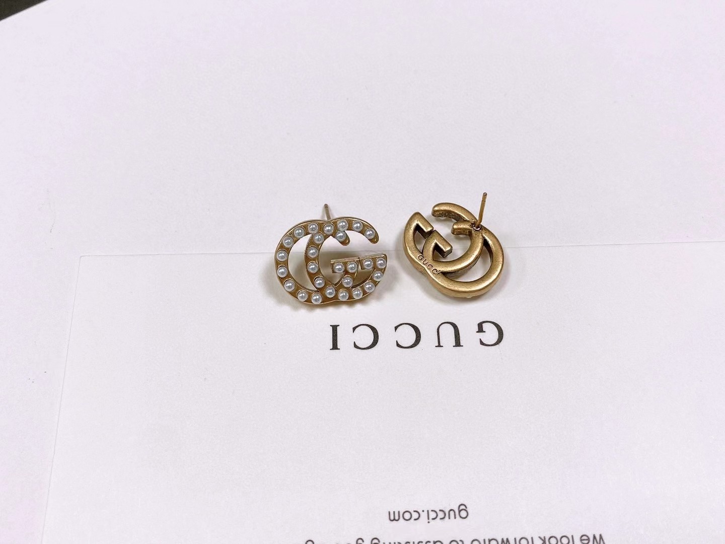 Bagsaaa Gvc*1 Small Pearl Earrings 