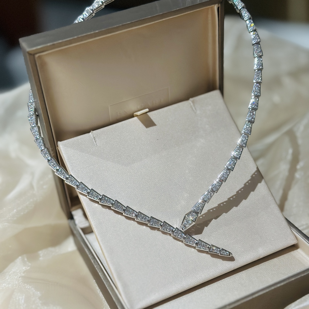 Bagsaaa Bv1g*ai Serpenti Viper Necklace 