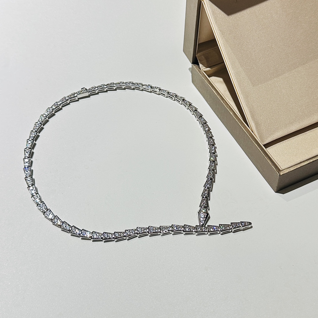 Bagsaaa Bv1g*ai Serpenti Viper Necklace 