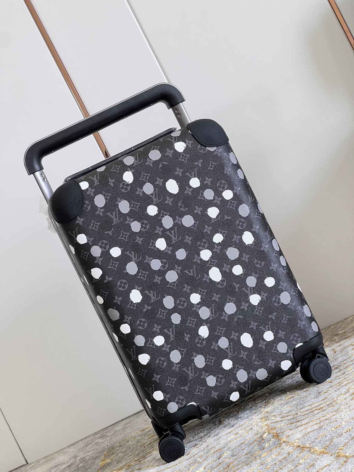 Bagsaaa L0vis Vvtt0nLV x YK Horizon 55 Black and silver Rolling Luggage - M10122 