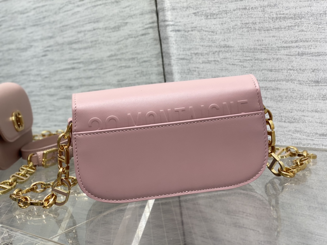 Bagsaaa D10r Montaigne Messenger Pink Bag - 18*4.5*10cm
