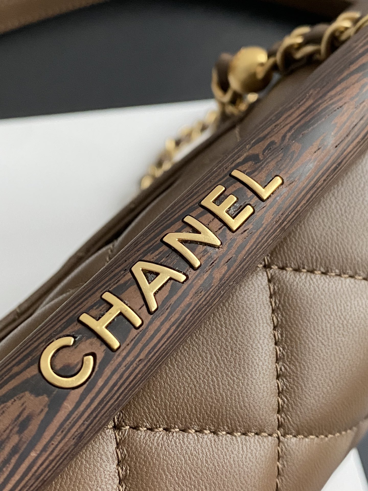 Bagsaaa Ch**el Flap Brown Bag - 21*13.5*6cm