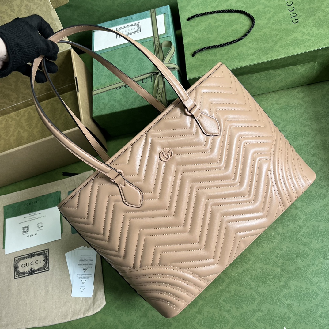 Bagsaaa Gvc*1 Marmont Tote Nude Bag - 38.5x 29x 14cm