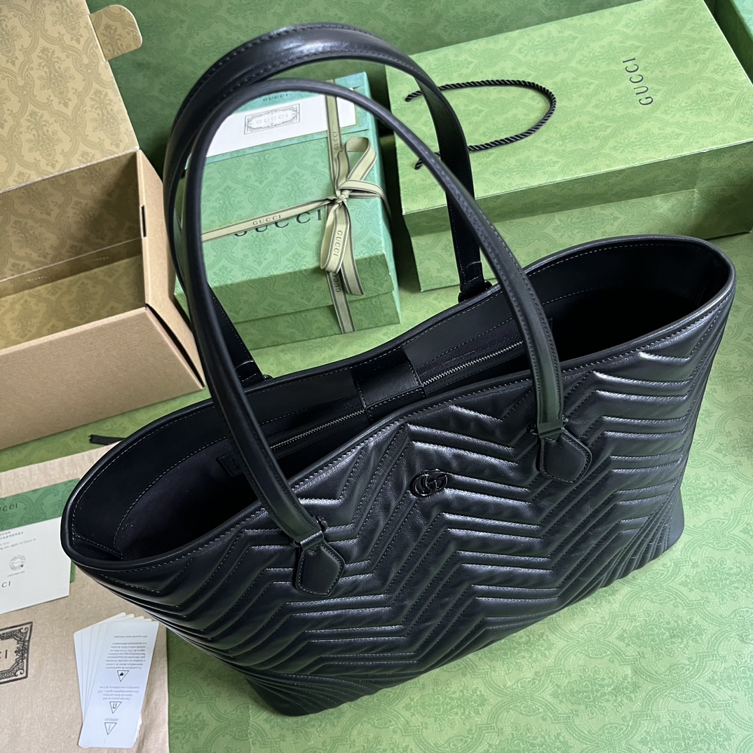 Bagsaaa Gvc*1 Marmont Tote Black Bag - 38.5x 29x 14cm