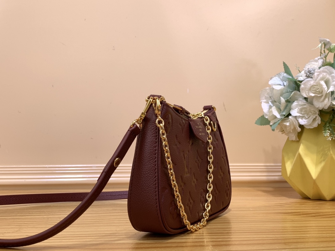 Bagsaaa L0vis Vvtt0n Easy On Pouch Burgundy - 19 x 11.5 x 3