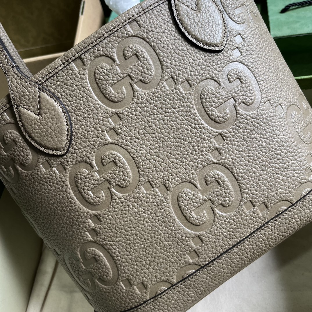 Bagsaaa Gvc*1 Jumbo GG in beige tote - 25x 22x 12cm