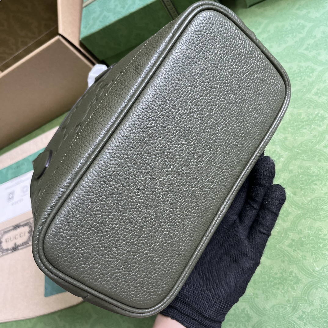 Bagsaaa Gvc*1 Jumbo GG in dark green tote - 25x 22x 12cm