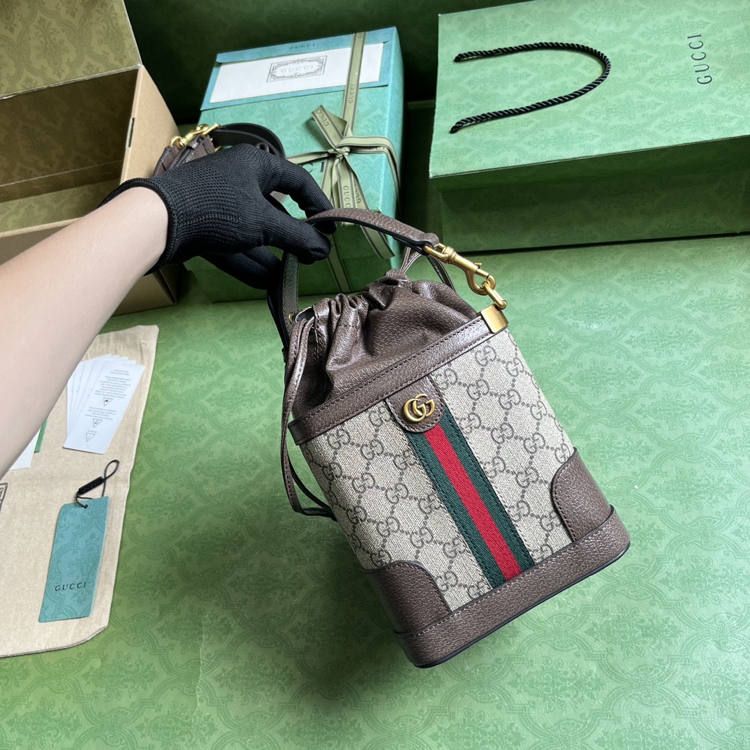 Bagsaaa Gvc*1 Ophidia Triangle Bucket Bag - 18x 16x 5cm