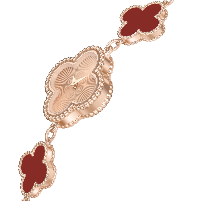Bagsaaa V*n Cl**f & Arp*1s Sweet Alhambra red watch