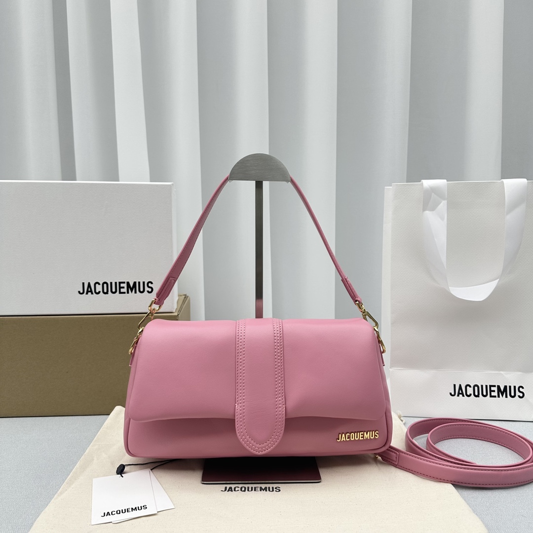Bagsaaa Jacquemus Le Bambimou Le Raphia Puffed Flap Bag 