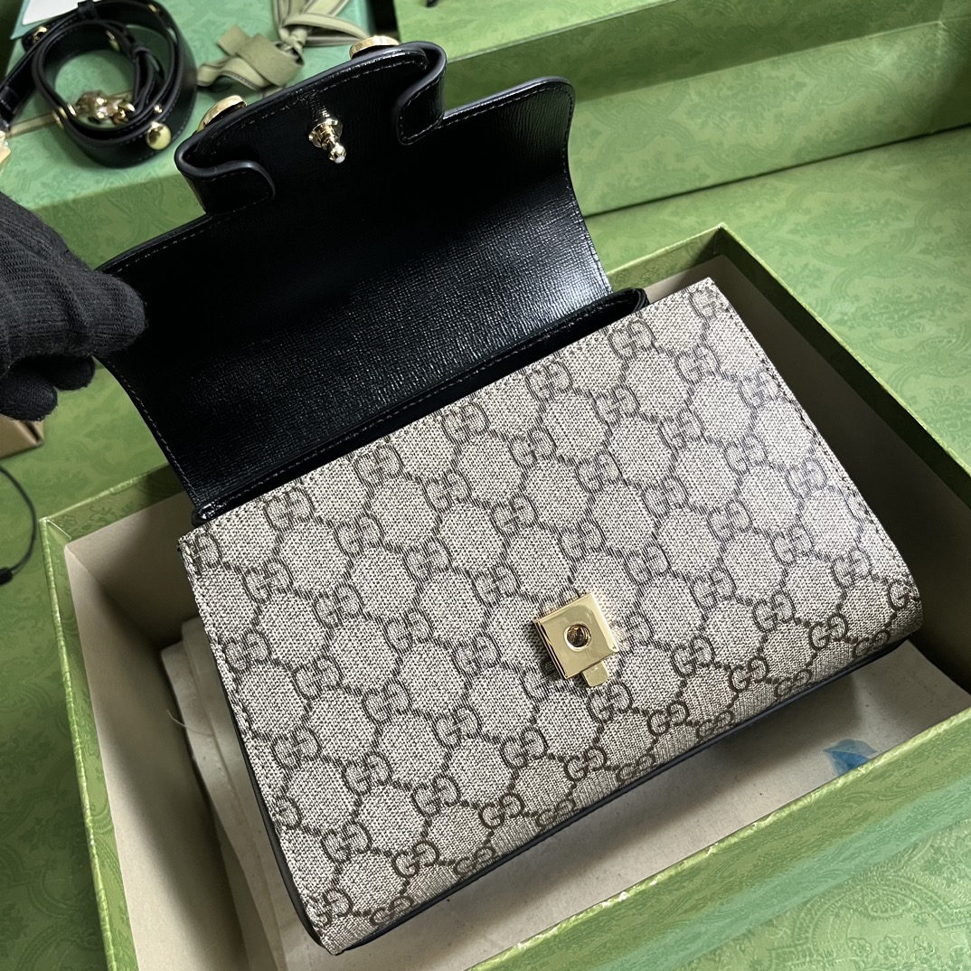Bagsaaa Gvc*1 Horsebit 1955 mini bag ebony black - 22x16x10.5cm