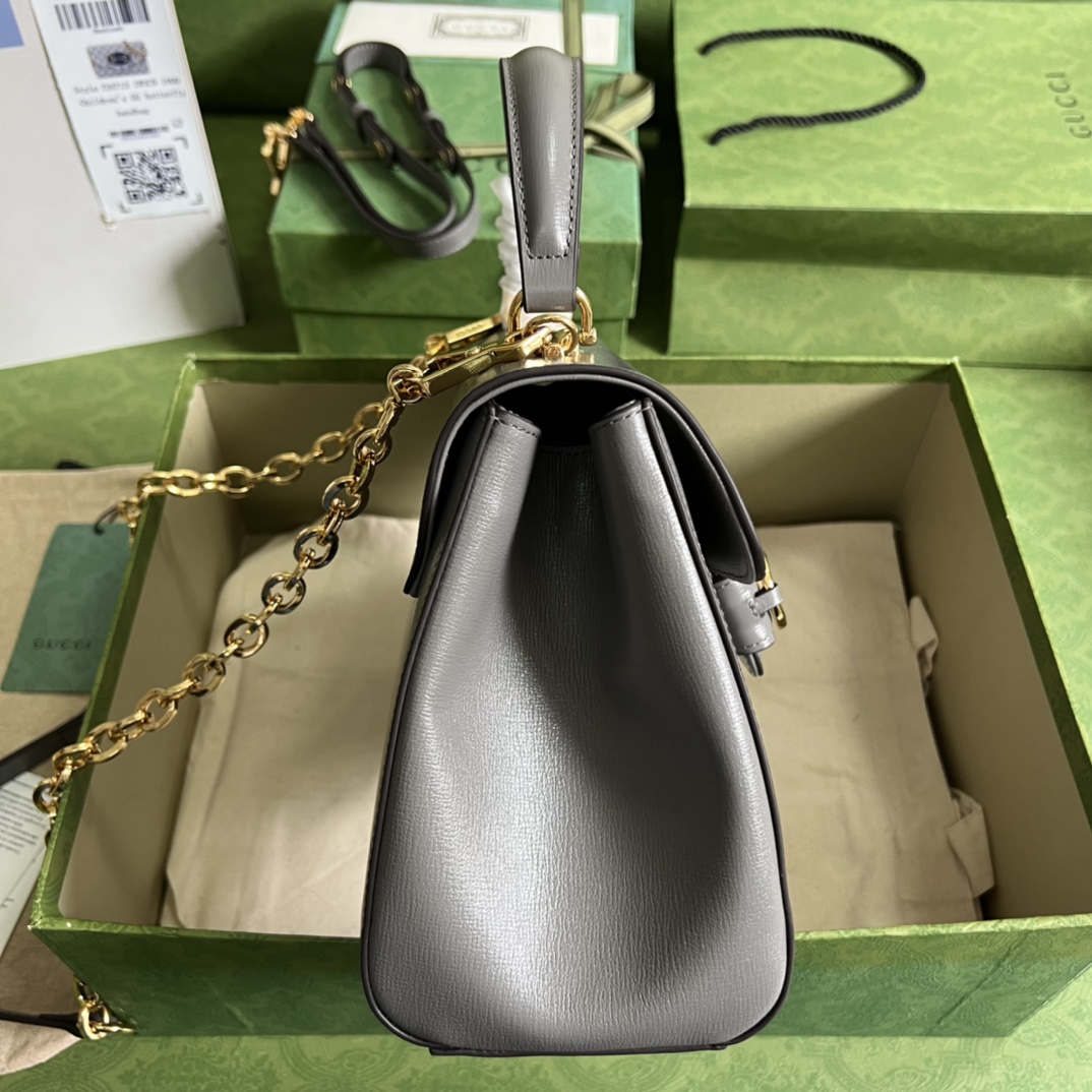 Bagsaaa Gvc*1 Horsebit 1955 mini bag grey - 22x16x10.5cm
