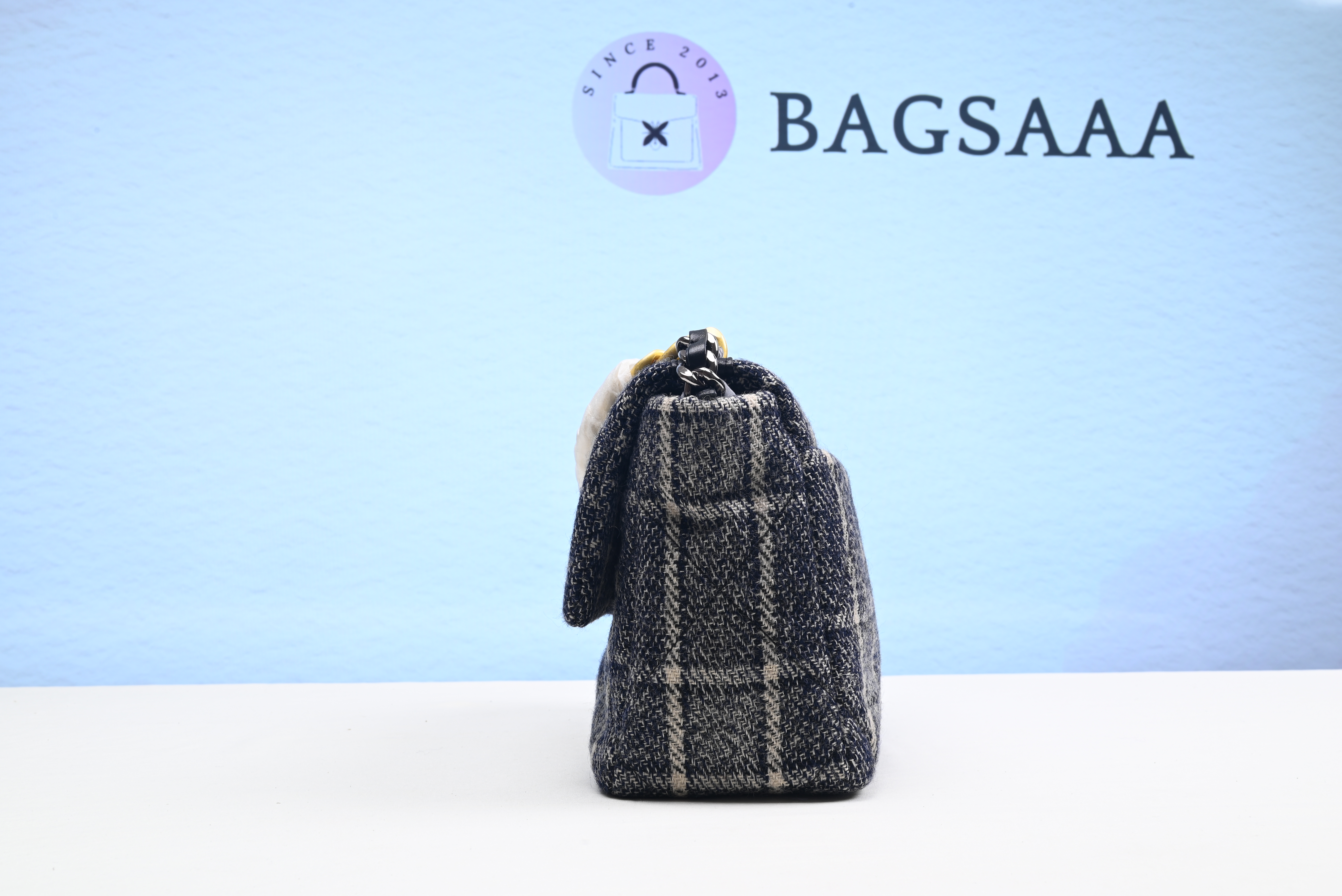 Bagsaaa Ch**el 19 Tweed Quilted - 20 × 30 × 10 cm