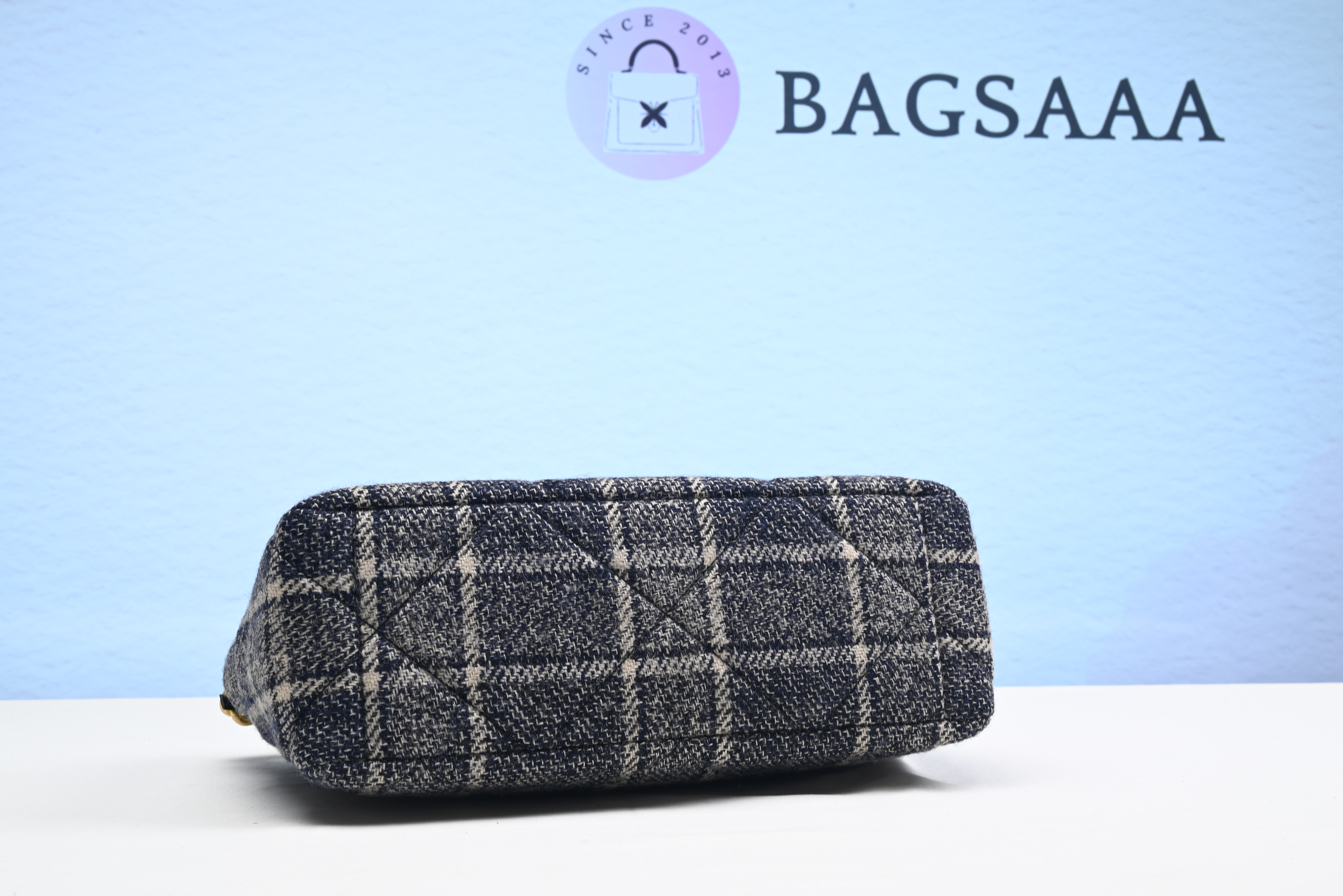 Bagsaaa Ch**el 19 Tweed Quilted - 20 × 30 × 10 cm