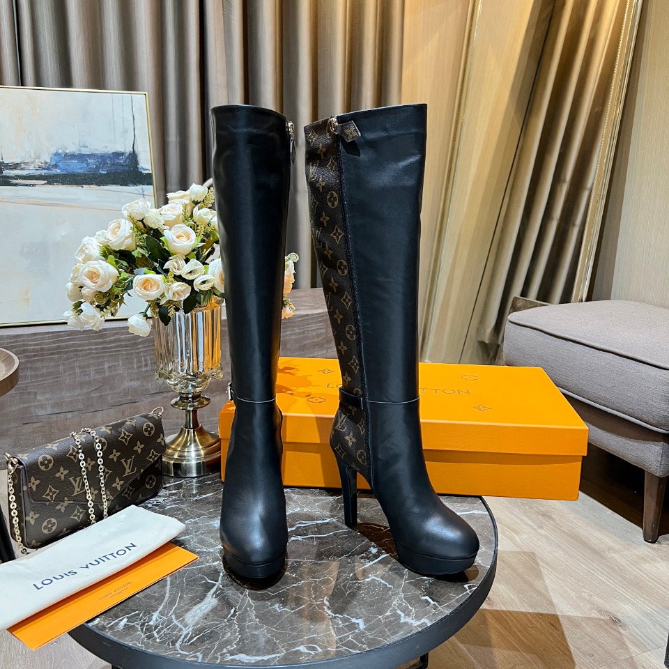Bagsaaa L0vis Vvtt0n Afterglow Ankle Long Boot 