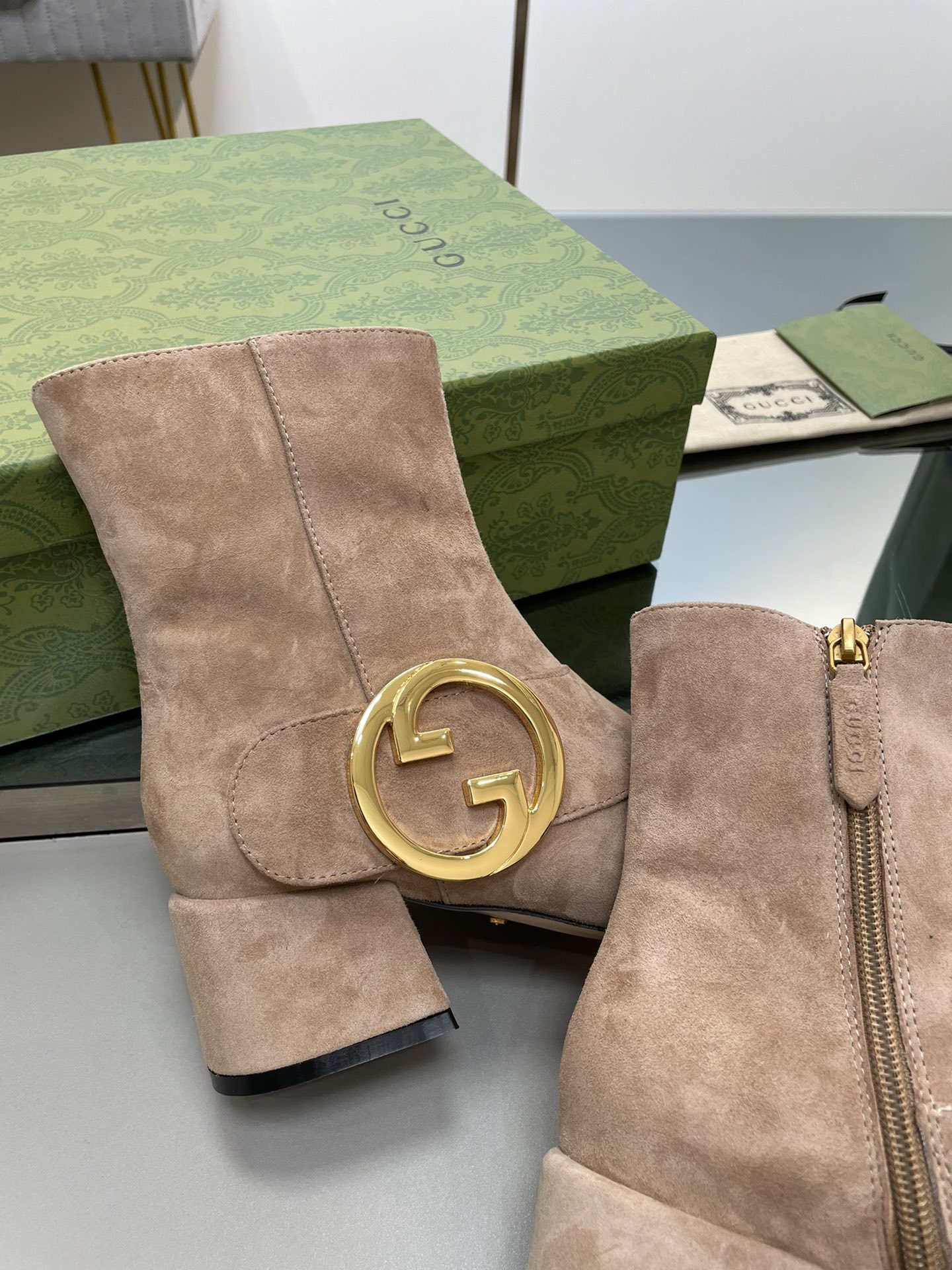 Bagsaaa Gvc*1 Blondie Beige Ankle Boots