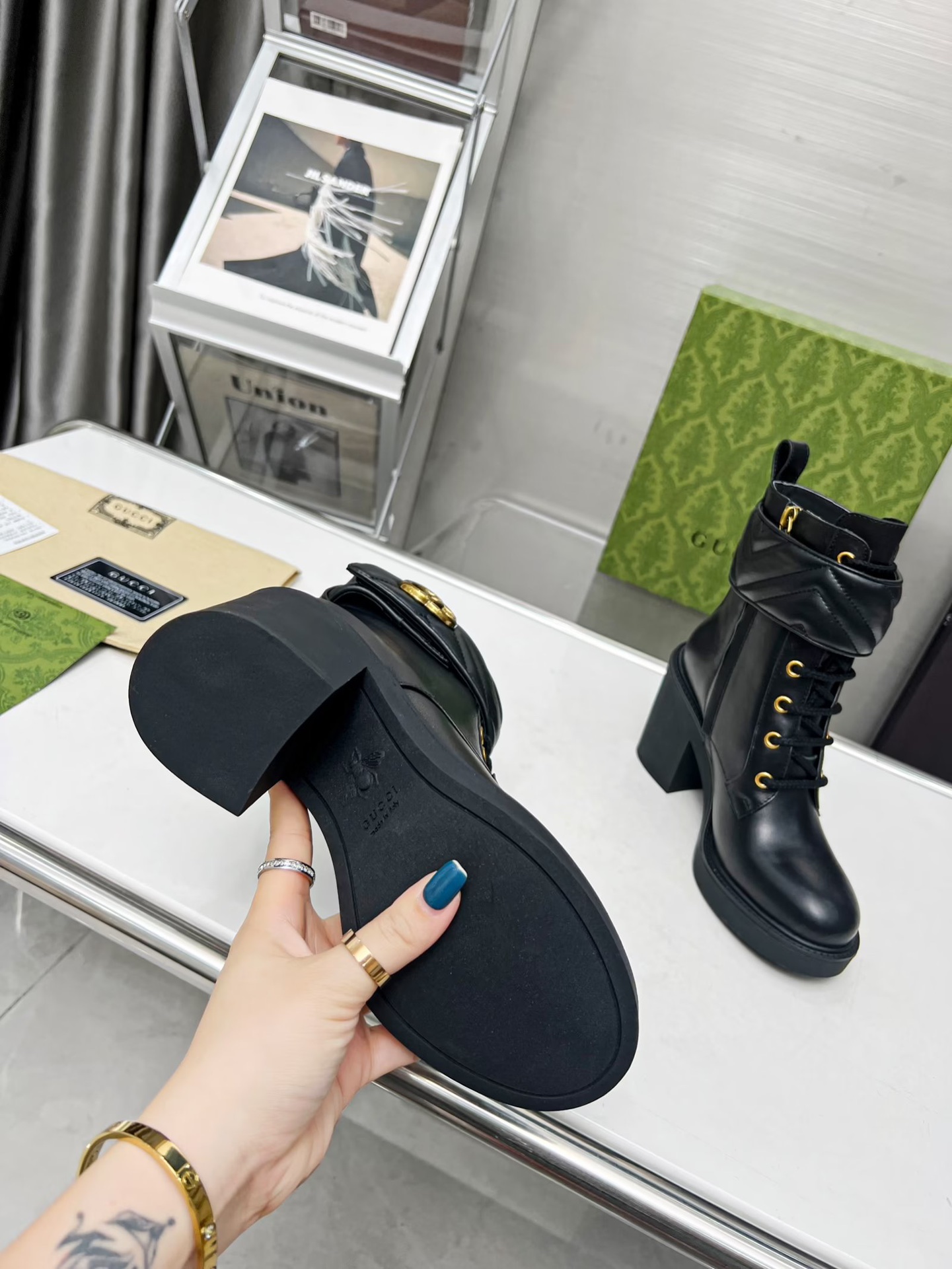 Bagsaaa Gvc*1 Ankle Boots With Double G