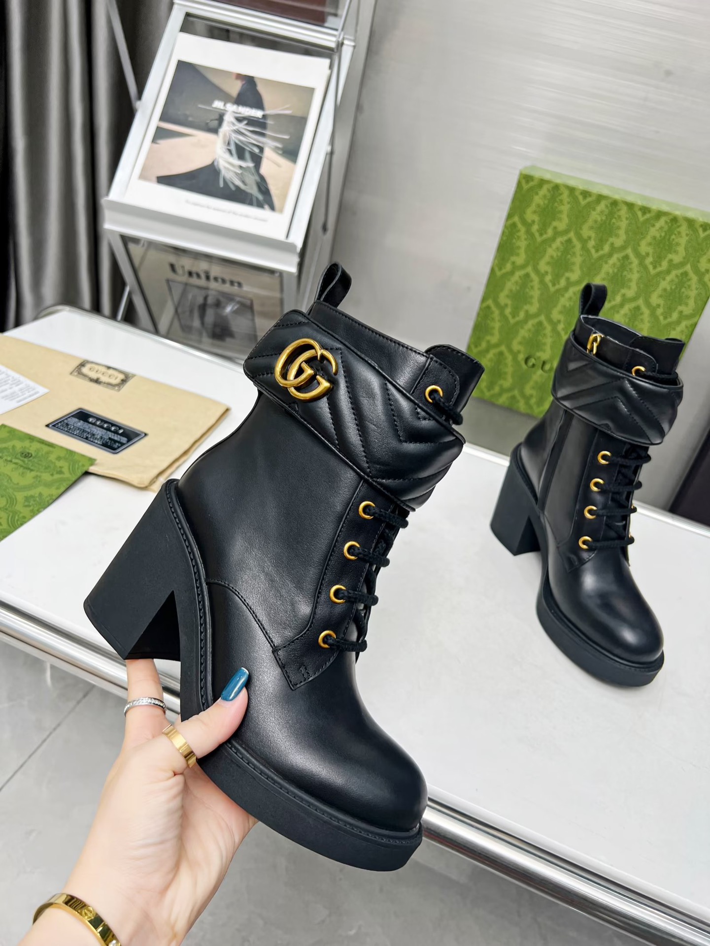Bagsaaa Gvc*1 Ankle Boots With Double G