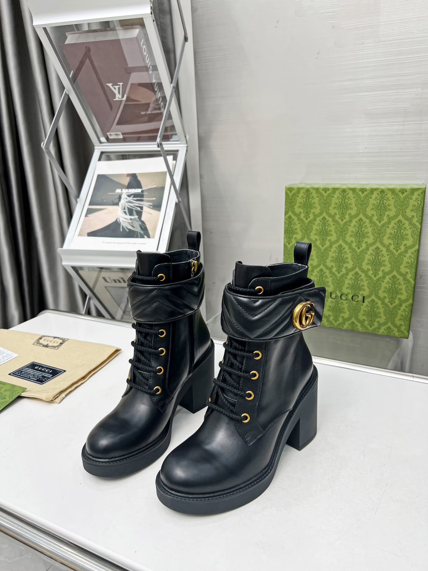 Bagsaaa Gvc*1 Ankle Boots With Double G