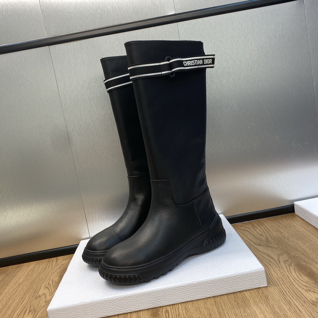 Bagsaaa D10r Over Knee Black Boots