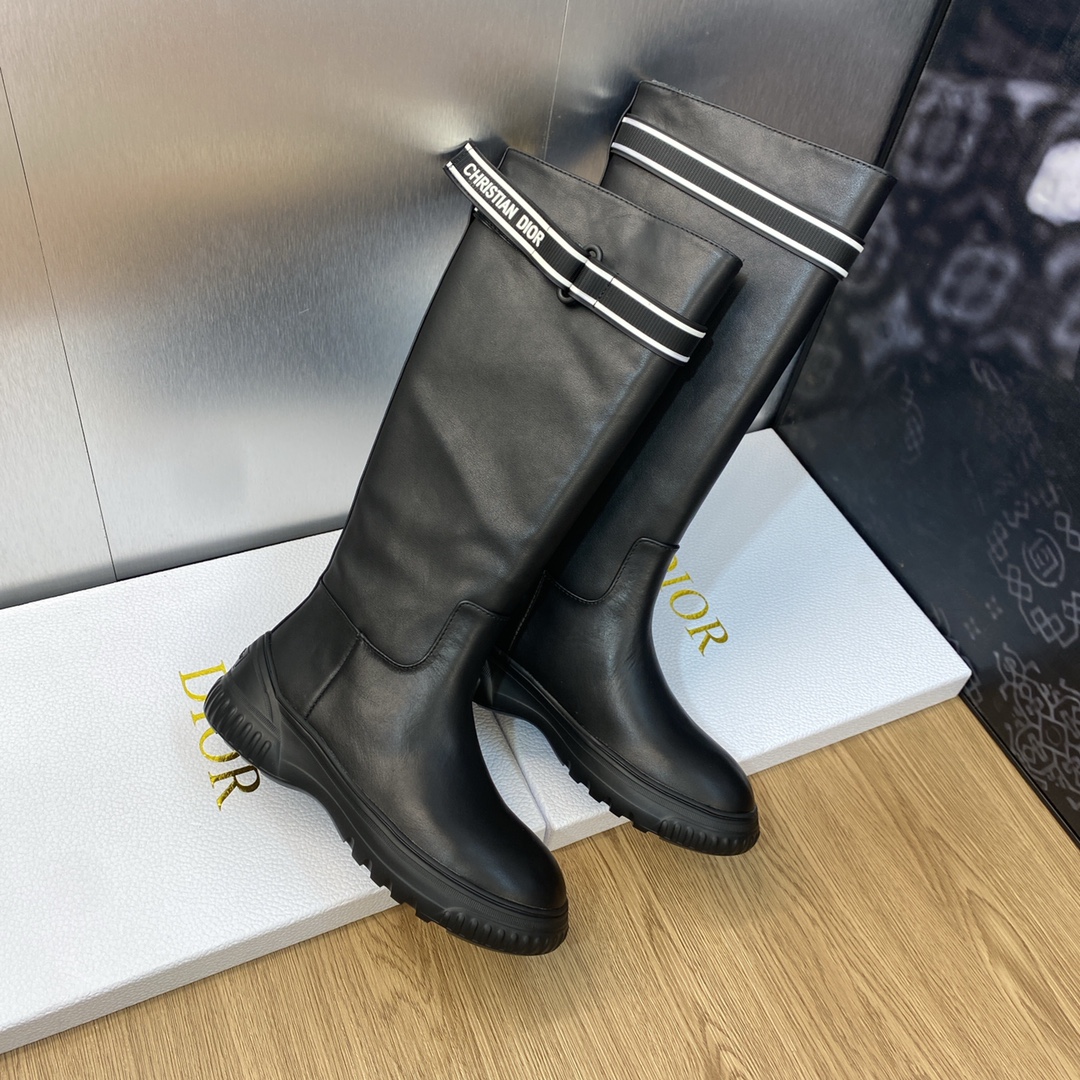 Bagsaaa D10r Over Knee Black Boots