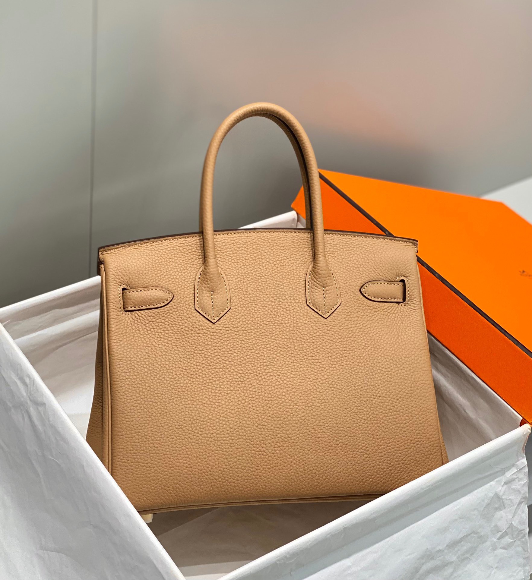 Bagsaaa H**me5 Birkin 30 in Togo Leather with Gold Hardware