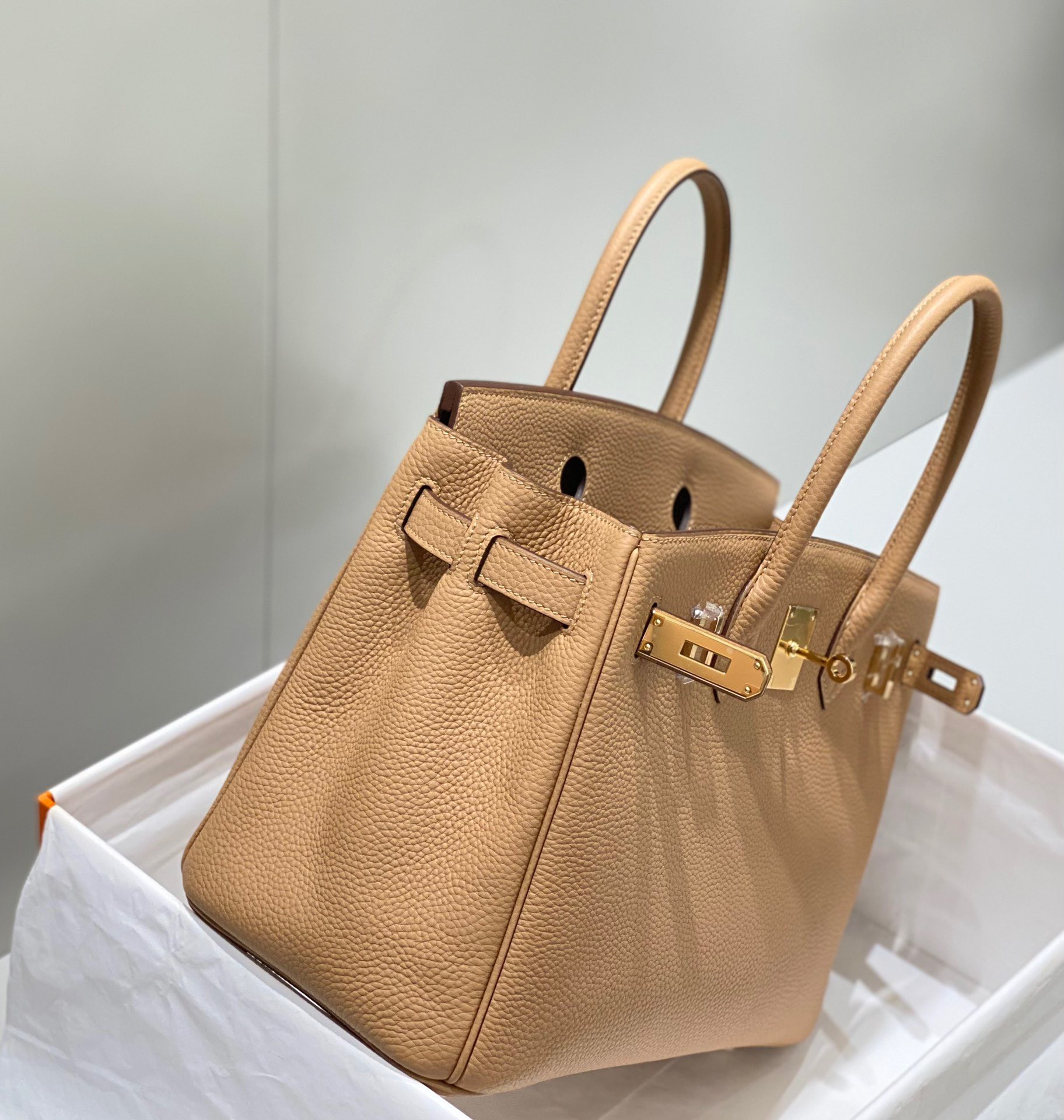 Bagsaaa H**me5 Birkin 30 in Togo Leather with Gold Hardware