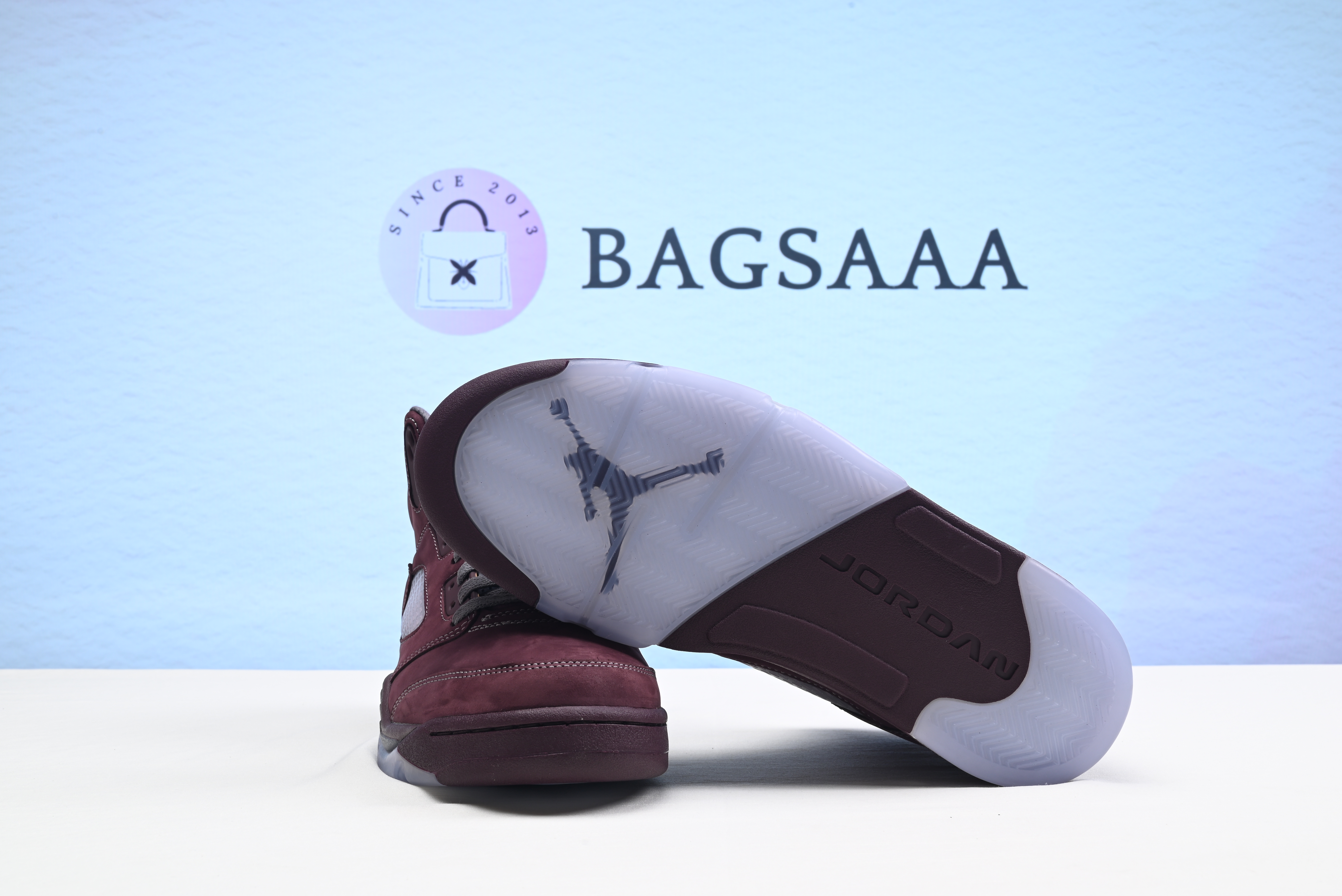 Bagsaaa Nike Air Jordan Burgundy Air Jordan 5 Retro High Sneaker