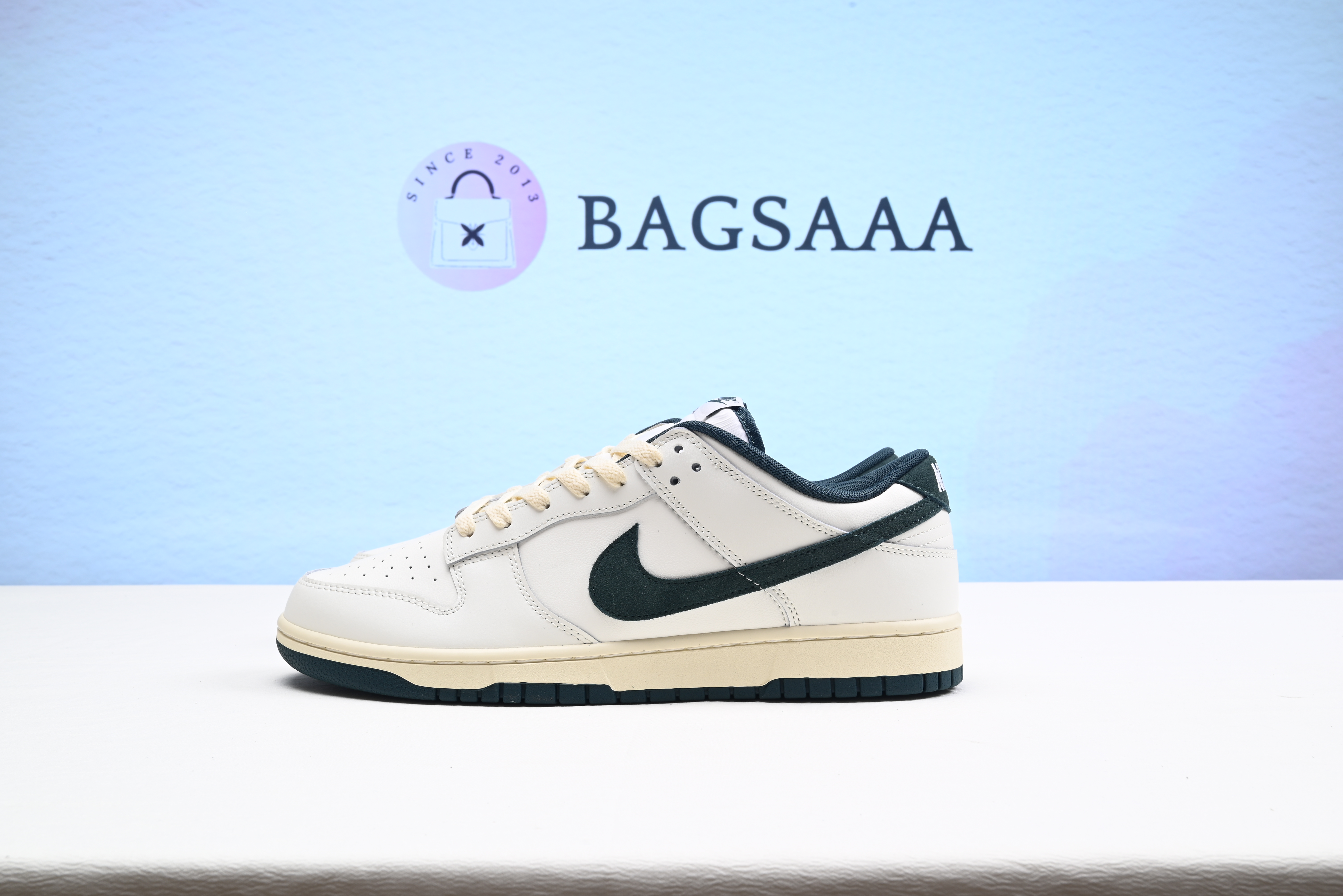 Nike SB Dunk Low Athletic Department Deep Jungle Coconut Milk White