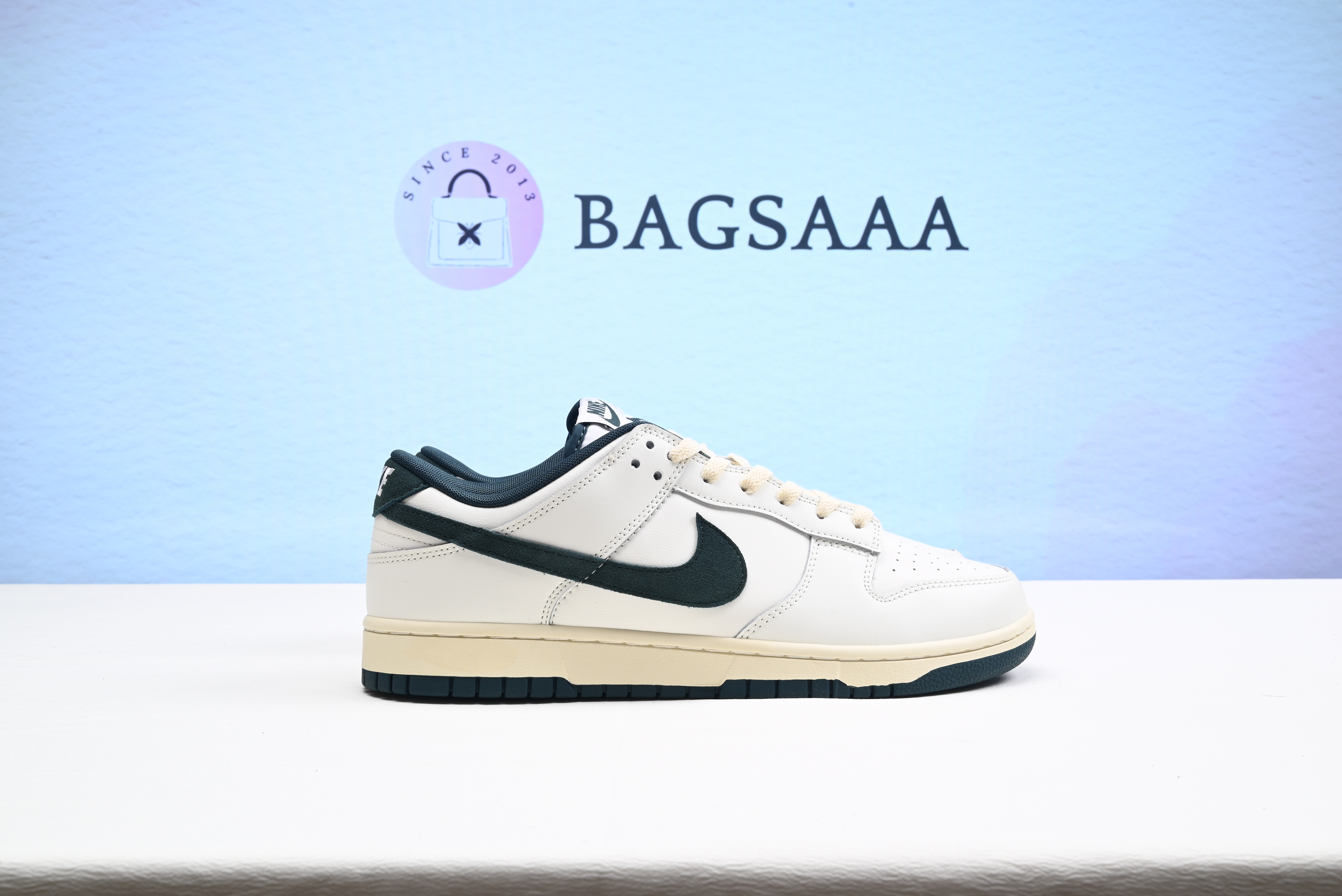 Nike SB Dunk Low Athletic Department Deep Jungle Coconut Milk White