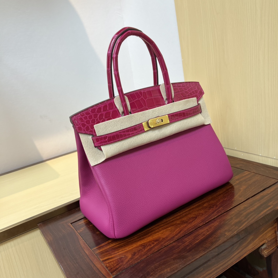 Bagsaaa H**me5 Birkin Touch Togo Pink 30