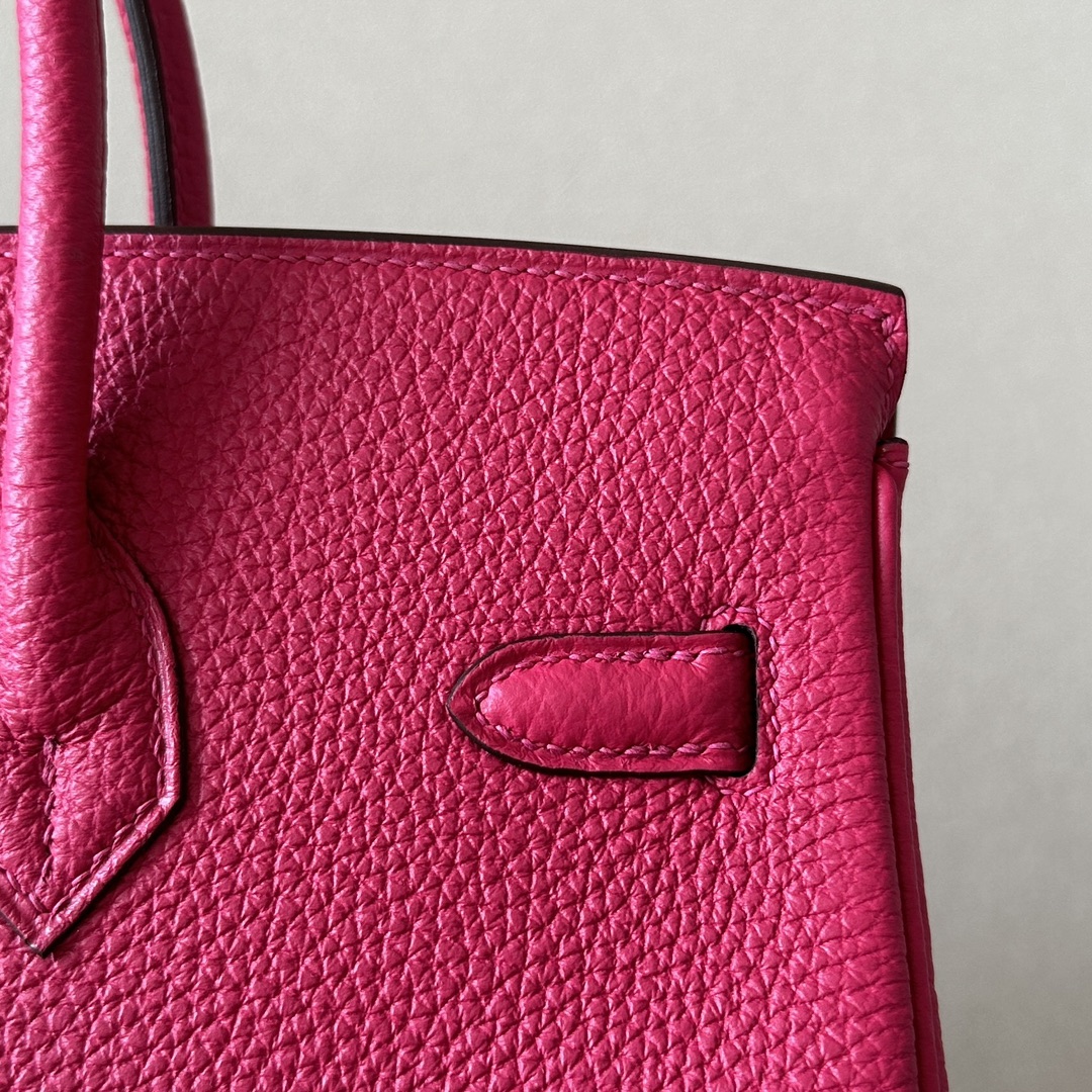 Bagsaaa H**me5 Birkin 25 in Togo Leather with Gold Hardware Pink