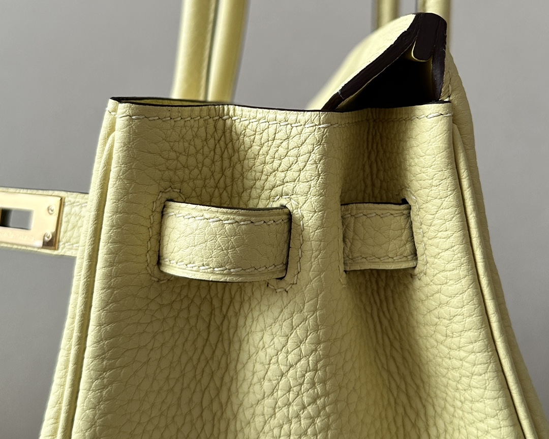Bagsaaa H**me5 Birkin 25 in Togo Leather with Gold Hardware Lemon Yellow