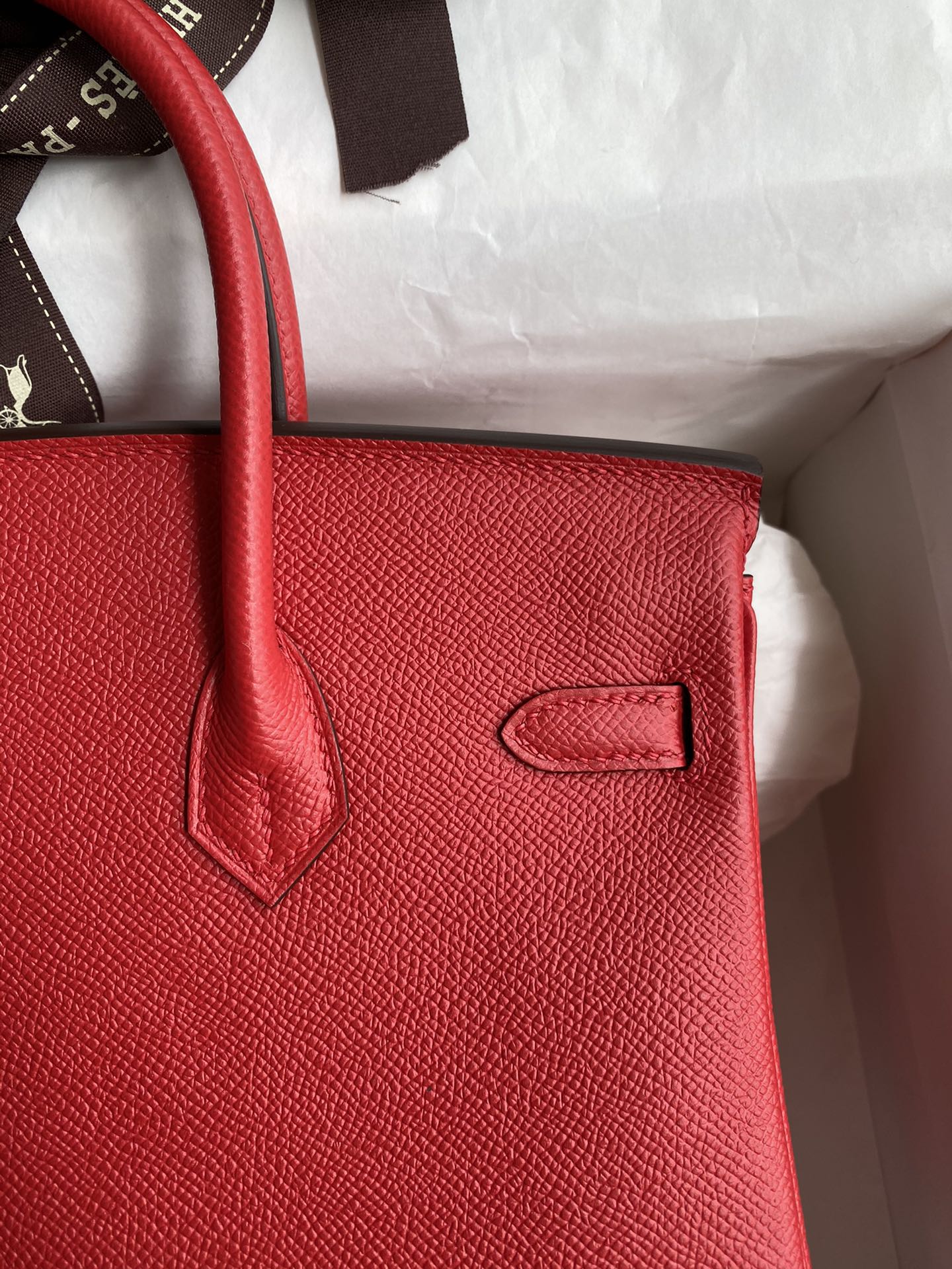 Bagsaaa H**me5 Birkin 25 Epsom Leather Red