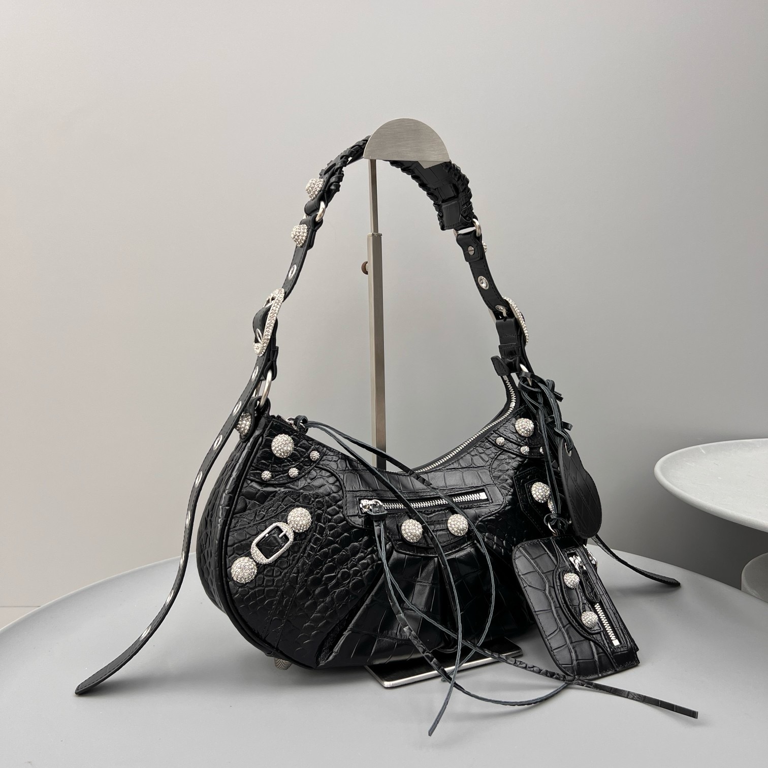 Bagsaaa Ba1en*iaga Le Cagole large bag black - 33x16x8cm