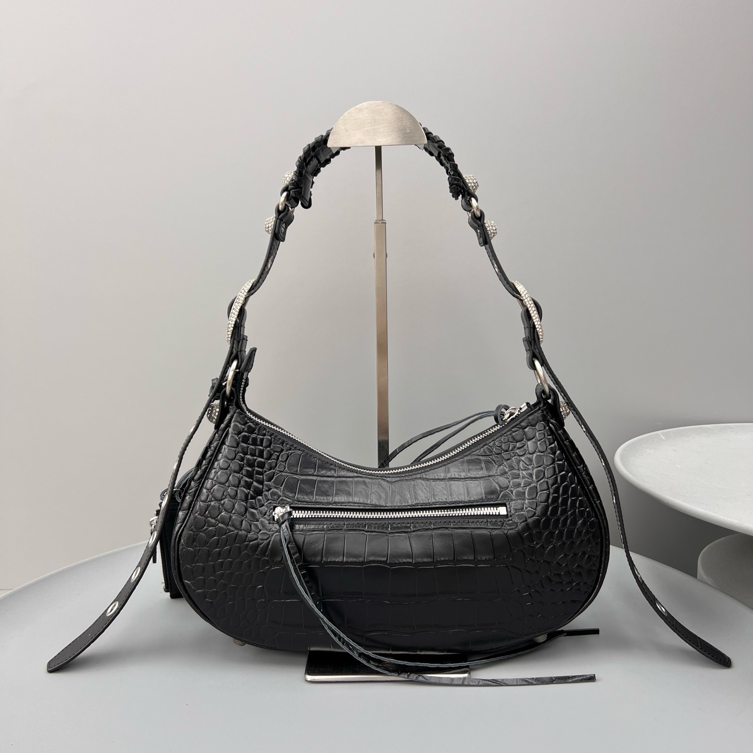 Bagsaaa Ba1en*iaga Le Cagole large bag black - 33x16x8cm