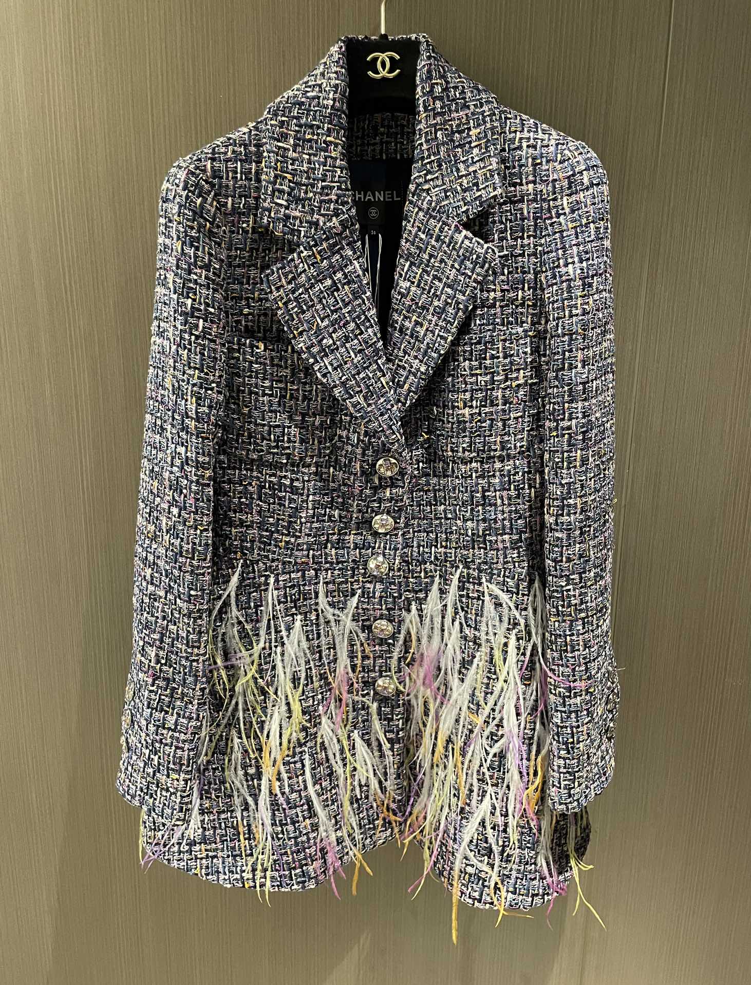 Bagsaaa Ch**el Tweed Grey Dress 