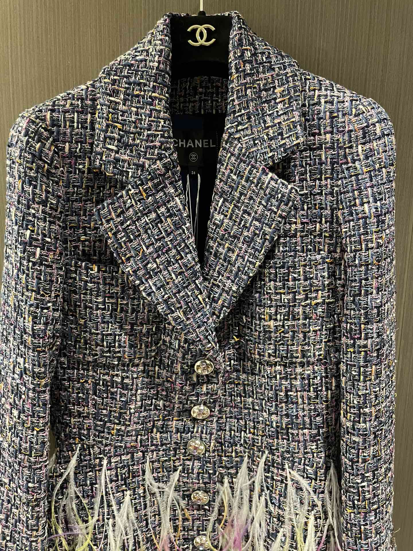 Bagsaaa Ch**el Tweed Grey Dress 