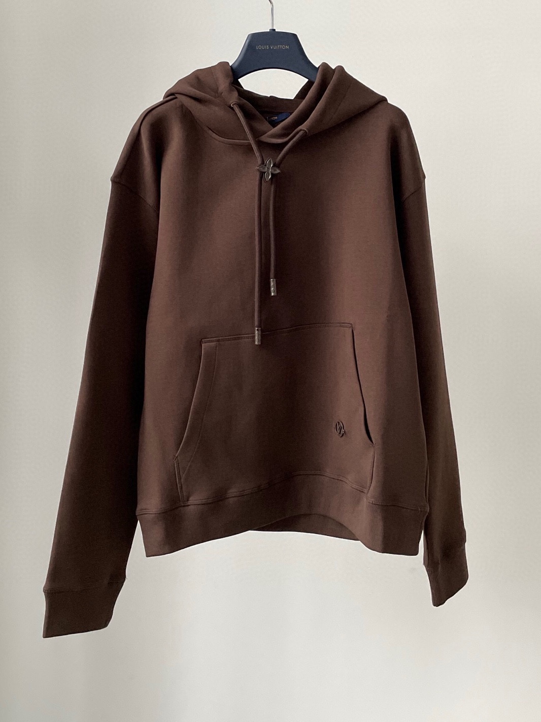 Bagsaaa L0vis Vvtt0n Monogram Flower Stopper Cotton Hoodie Brown