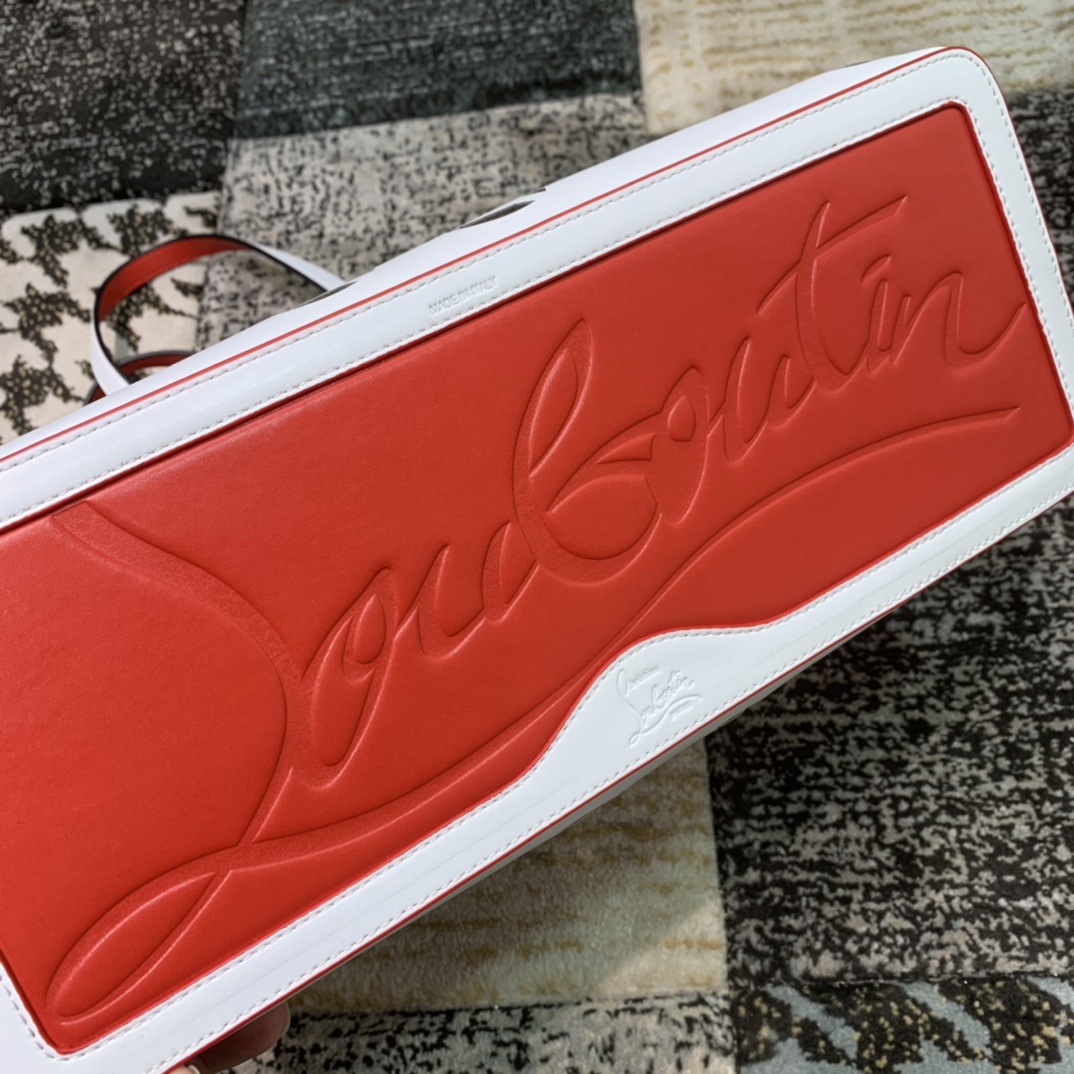 Bagsaaa Chr1st1an Louboutin Cabata E/W mini White Tote Calf leather