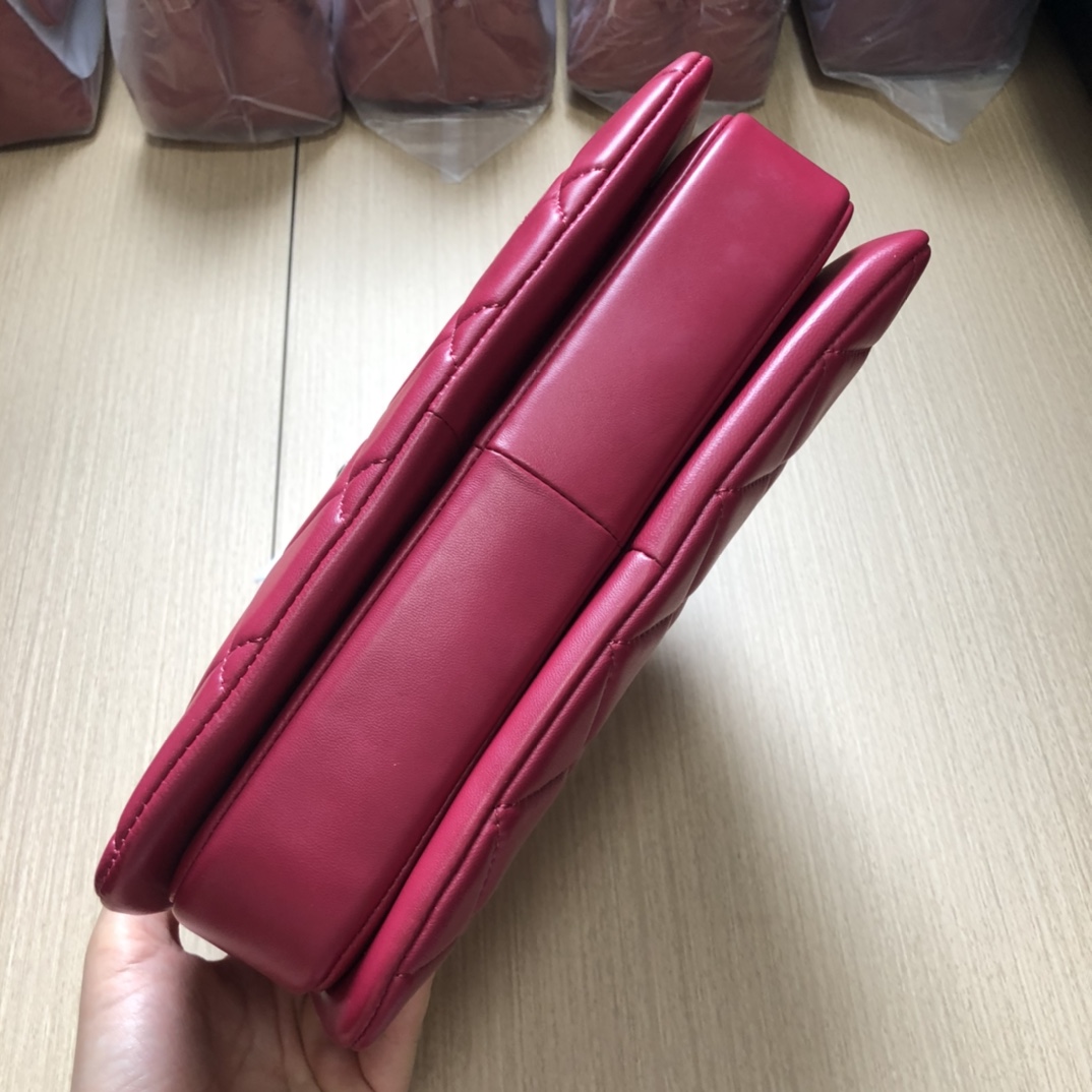 Bagsaaa Ch**el Trendy CC Hot Pink Silver Hardware 25cm